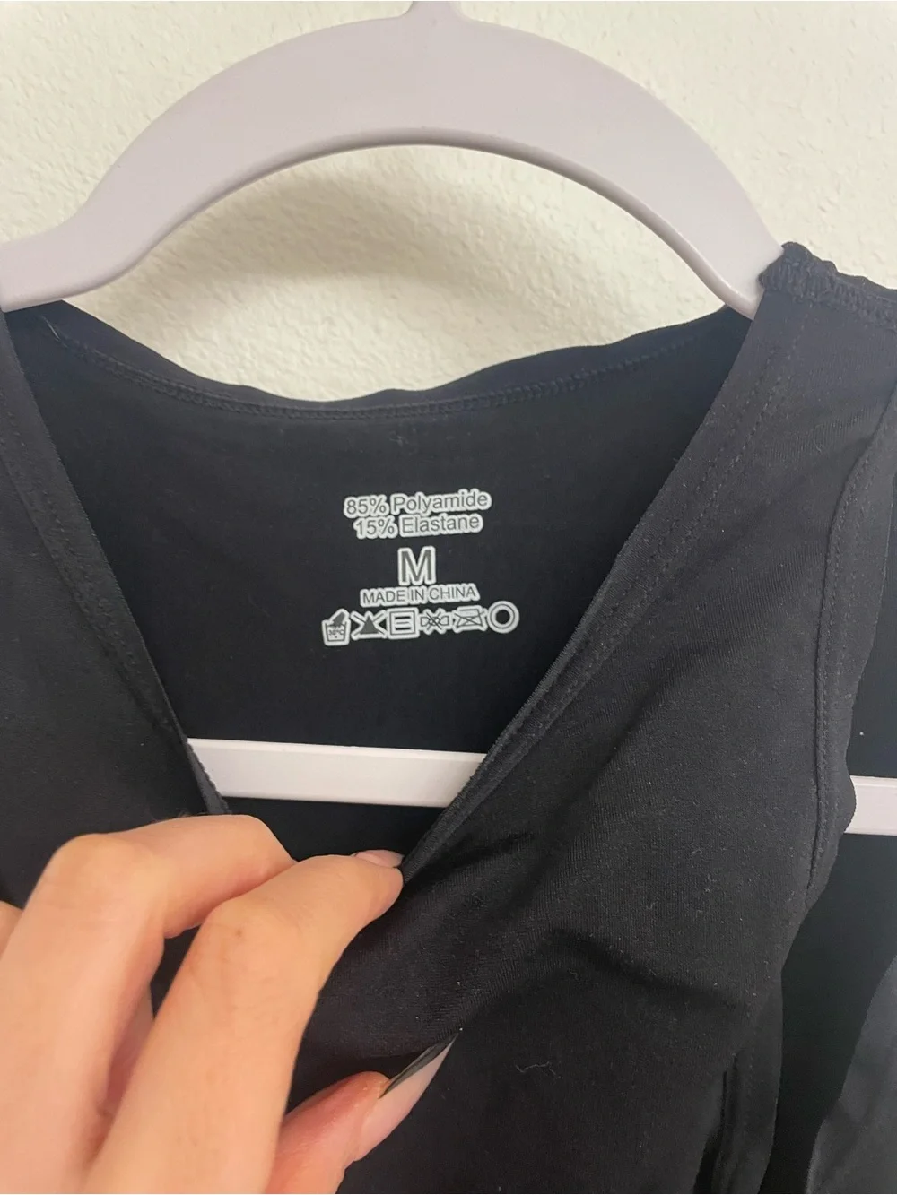 Kids Black Sleeveless One-Piece Bodysuit